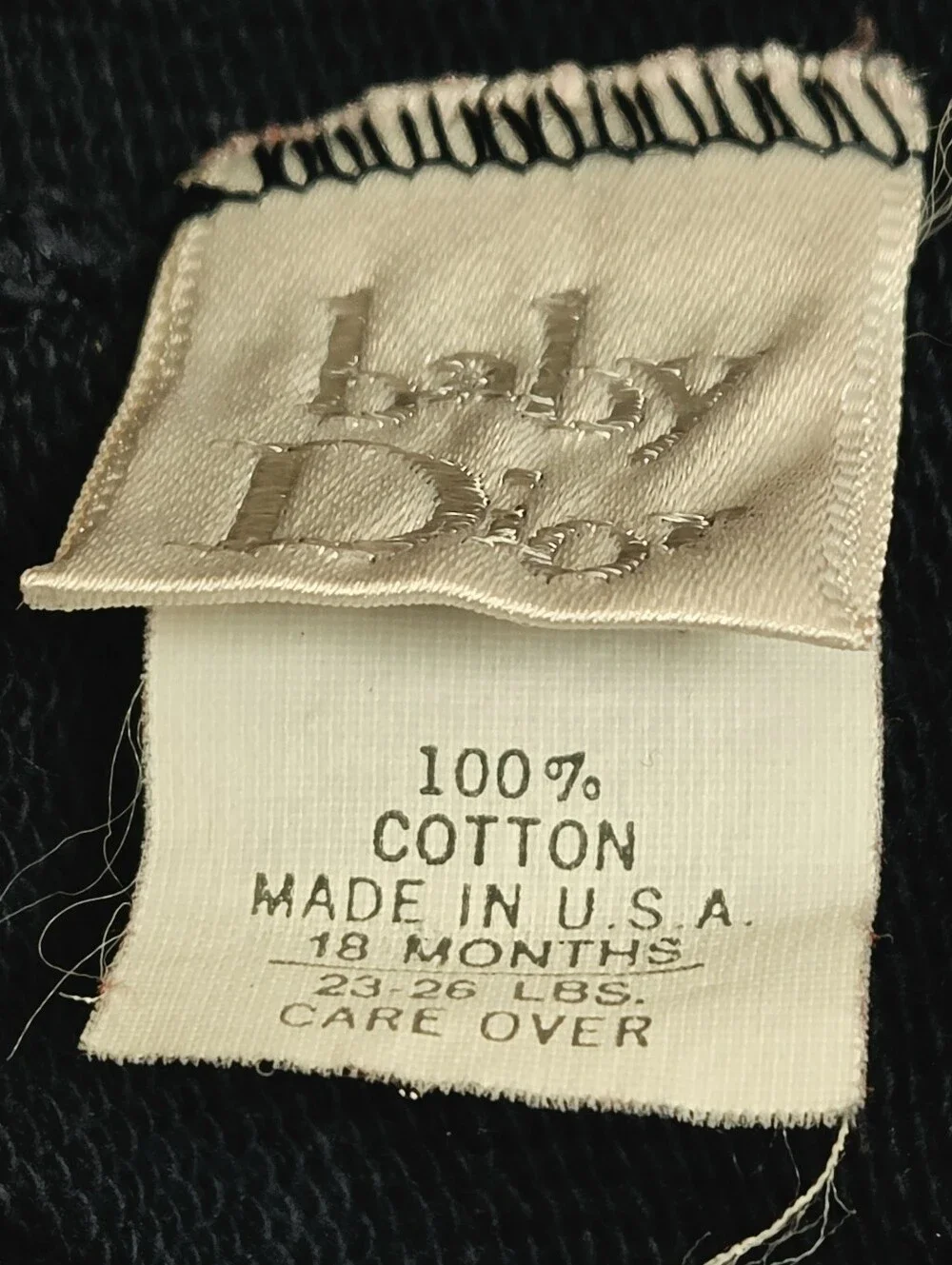 VTG Baby Dior Striped Faux Layered Cardigan Set 18M